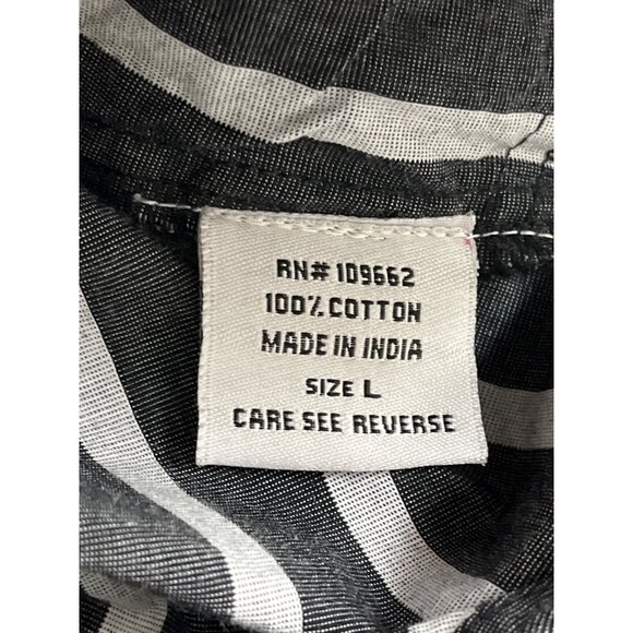 Tulip Womens Black & White Striped Long Sleeve Tunic Top Size L - New - Picture 7 of 8